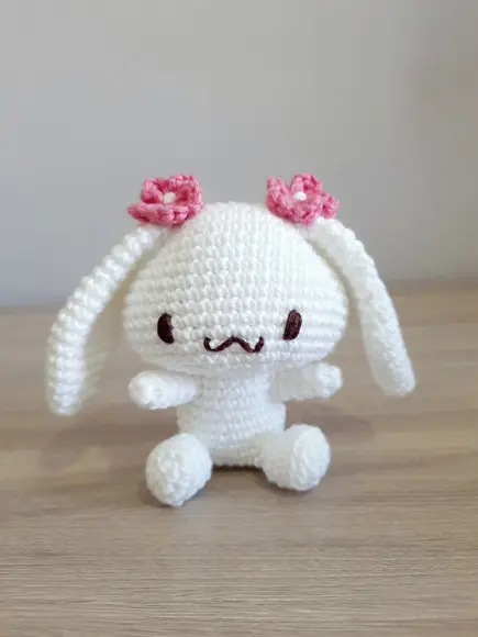 Coelhinha Cinnamoroll em Amigurumi
