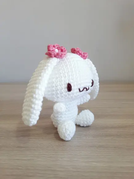 Coelhinha Cinnamoroll em Amigurumi