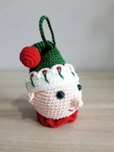 Duende Enfeite em Amigurumi
