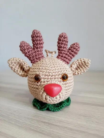 Enfeite Rena em Amigurumi