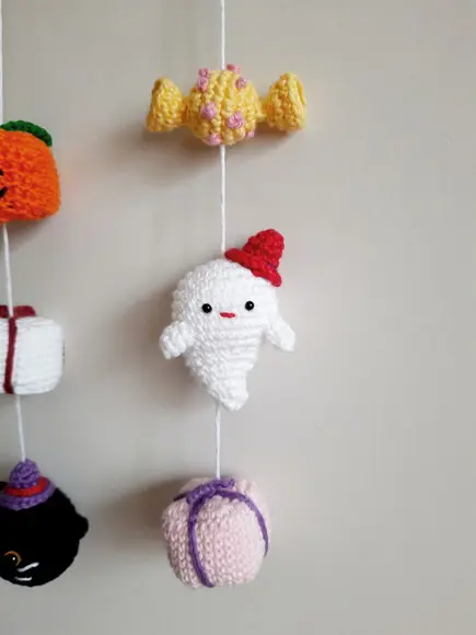 Enfeite para Halloween em Amigurumi
