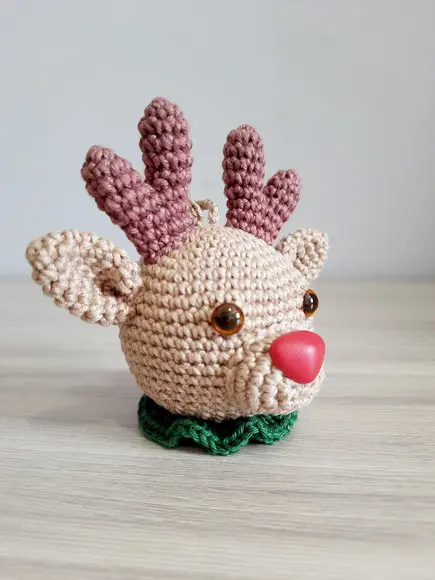 Enfeite Rena em Amigurumi