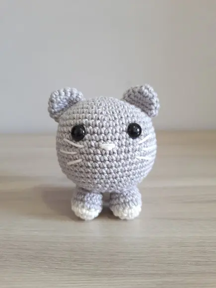 Gatinho Bola Amigurumi