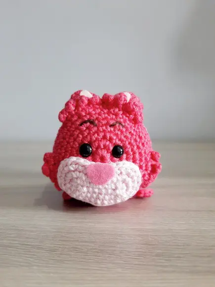 Gato Cheshire em Amigurumi