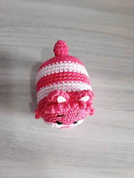 Gato Cheshire em Amigurumi