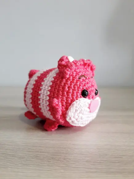 Gato Cheshire em Amigurumi