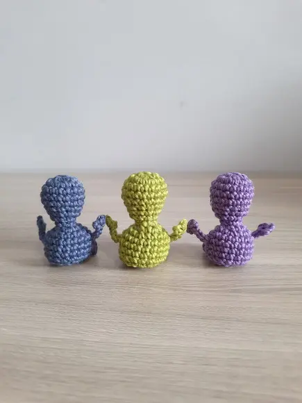 Kit 3 Ets em Amigurumi