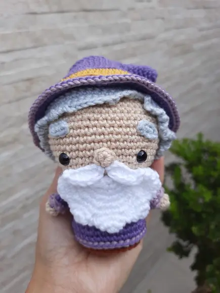 Mago em Amigurumi