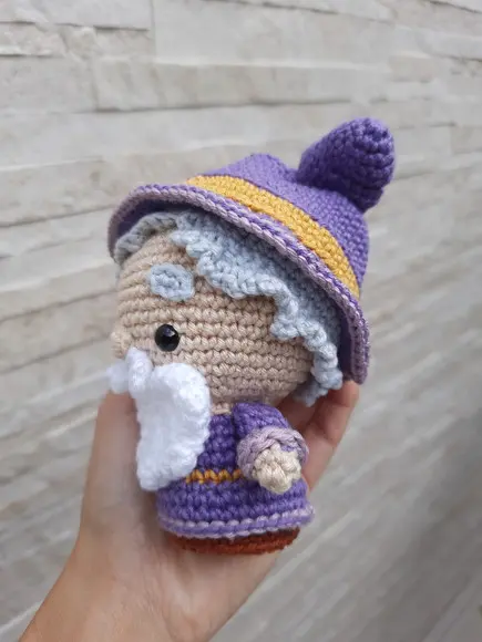 Mago em Amigurumi