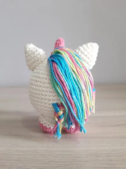 Unicórnio Bola Amigurumi