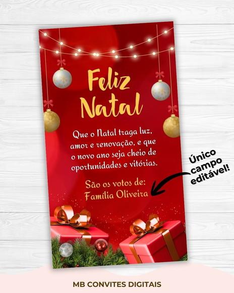 Cartão de Natal Digital - Mod. 1