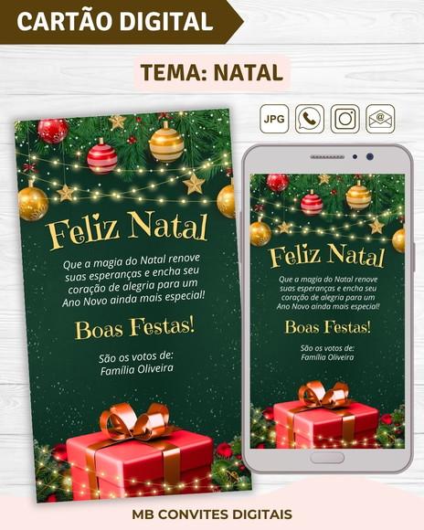 Cartão de Natal Digital - Mod. 4