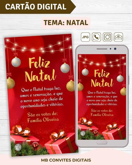 Cartão de Natal Digital - Mod. 1