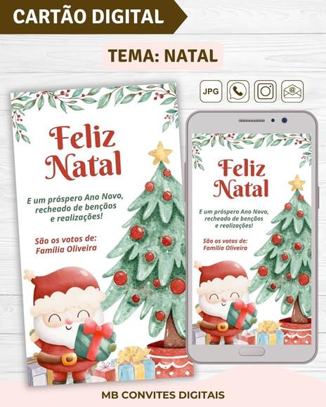 Cartão de Natal Digital - Mod. 6