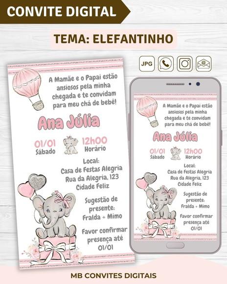 Convite Digital Chá de Bebê Elefantinha Menina (02)