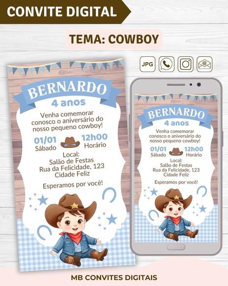 Convite Digital Cowboy