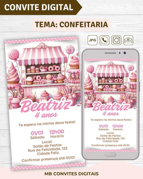 Convite Digital Confeitaria
