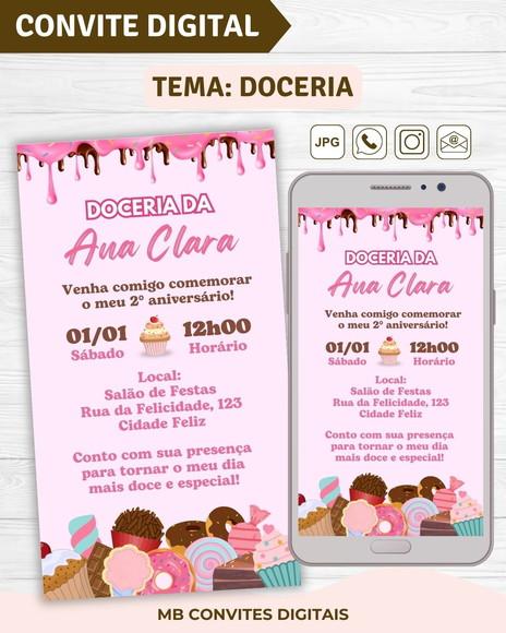 Convite Digital Doceria