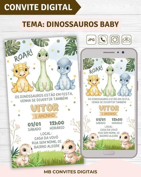Convite Digital Dinossauros Baby Menino (04)