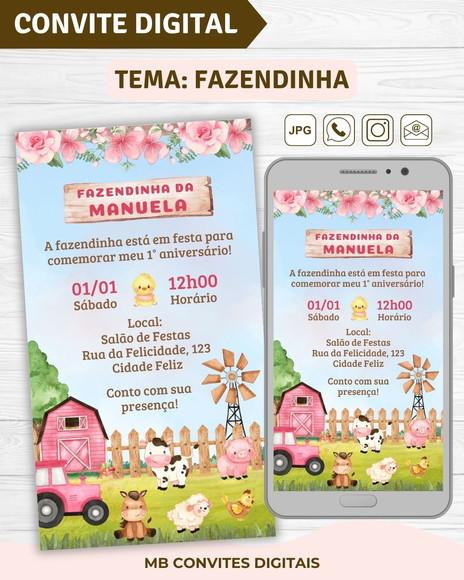 Convite Digital Fazendinha Menina (01)