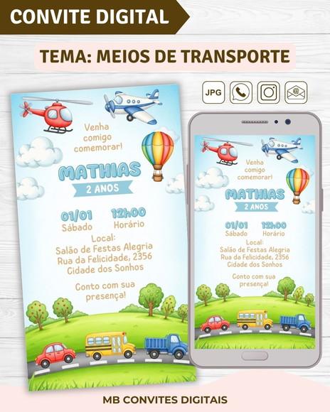 Convite Digital Meios de Transporte (01)