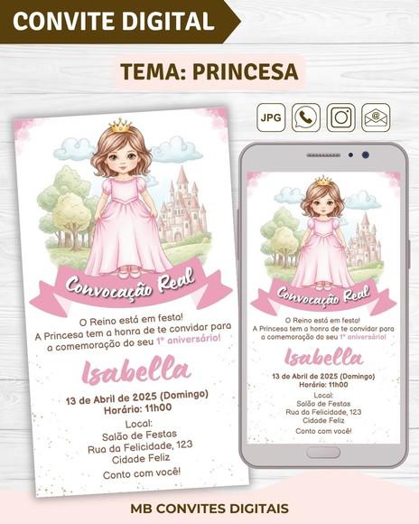 Convite Digital Princesa Menina (01)