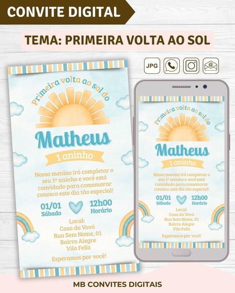 Convite Digital Primeira Volta ao Sol Menino (02)