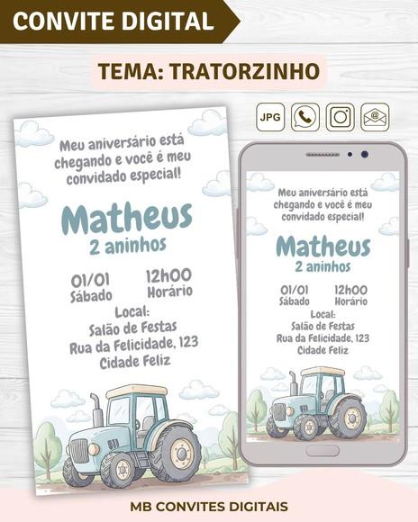 Convite Digital Tratorzinho