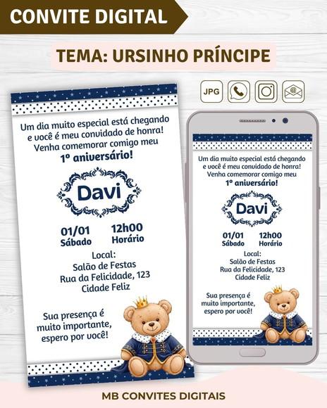 Convite Digital Ursinho Príncipe (01)