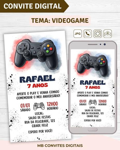 Convite Digital Videogame