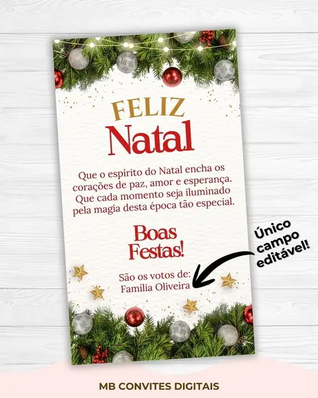Cartão de Natal Digital - Mod. 2
