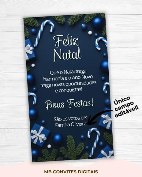 Cartão de Natal Digital - Mod. 5