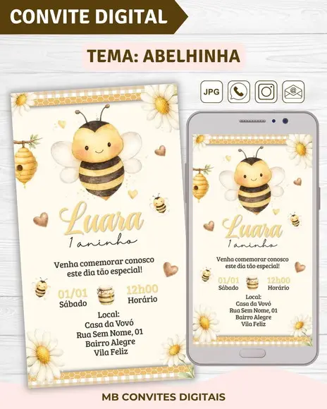 Convite Digital Abelhinha (02)