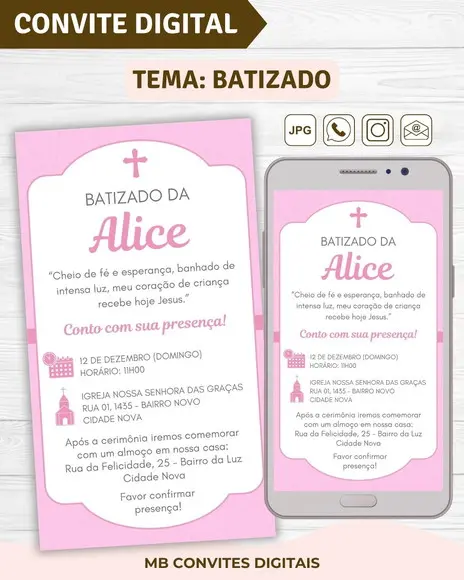 Convite Digital Batizado Menina (01)