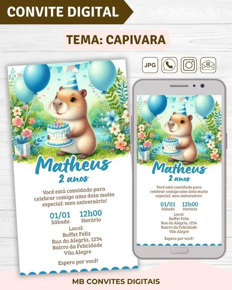 Convite Digital Capivara Menino (02)