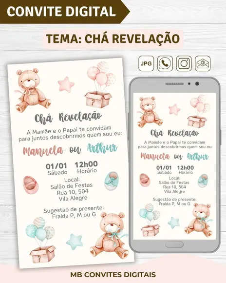 Convite Digital Chá Revelação (01)