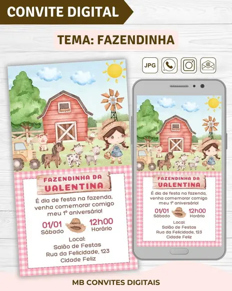 Convite Digital Fazendinha Menina (03)