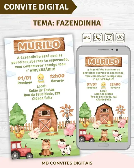 Convite Digital Fazendinha Menino (01)
