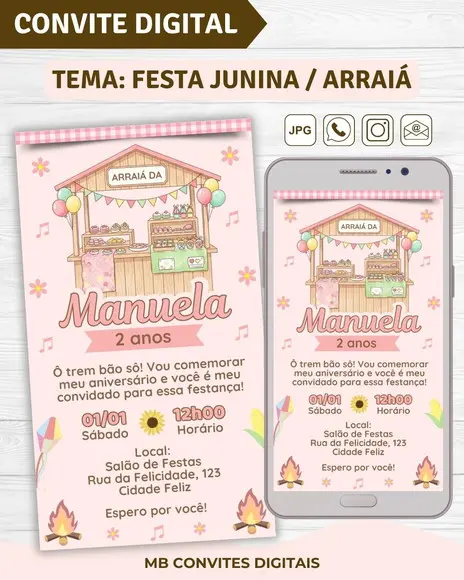 Convite Digital Festa Junina Menina (03)