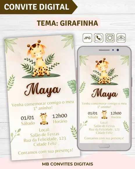Convite Digital Girafinha (01)