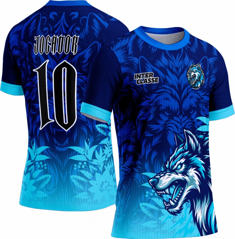 Arte Vetor Camisa Interclasse Lobo 0100