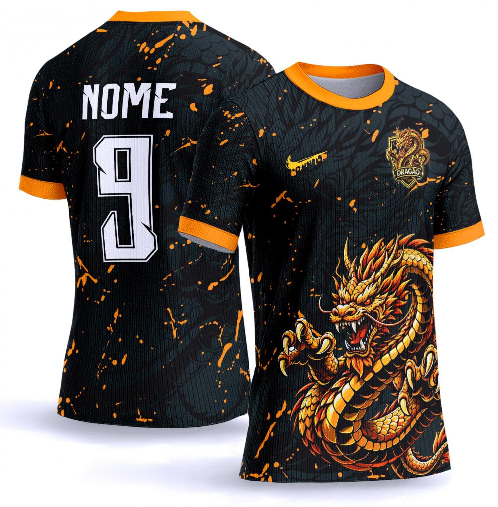 Arte vetor camisa Interclasse dragão 0056