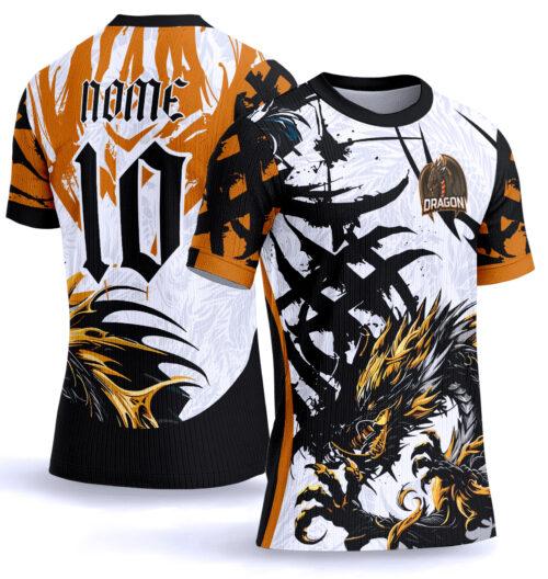 Arte vetor camisa Interclasse dragão dourado 0024