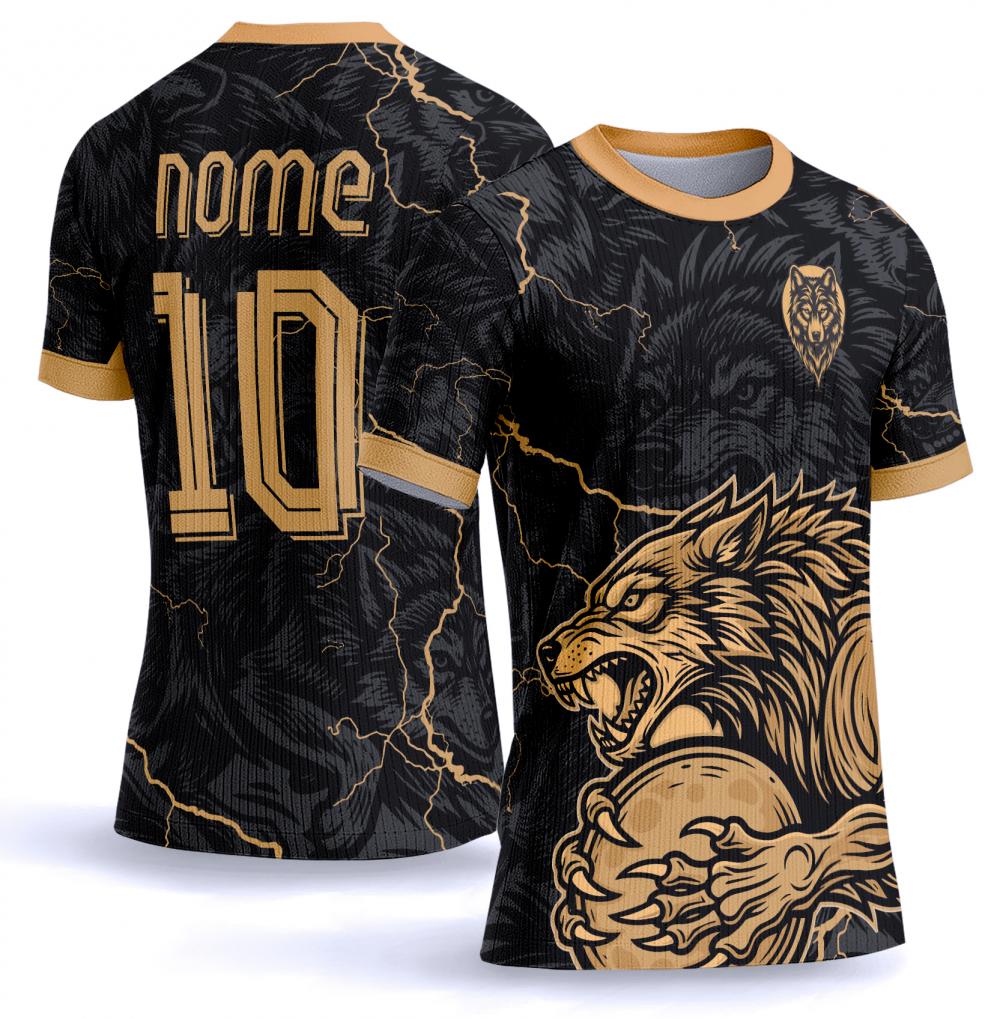 Arte vetor camisa Interclasse lobo 0043