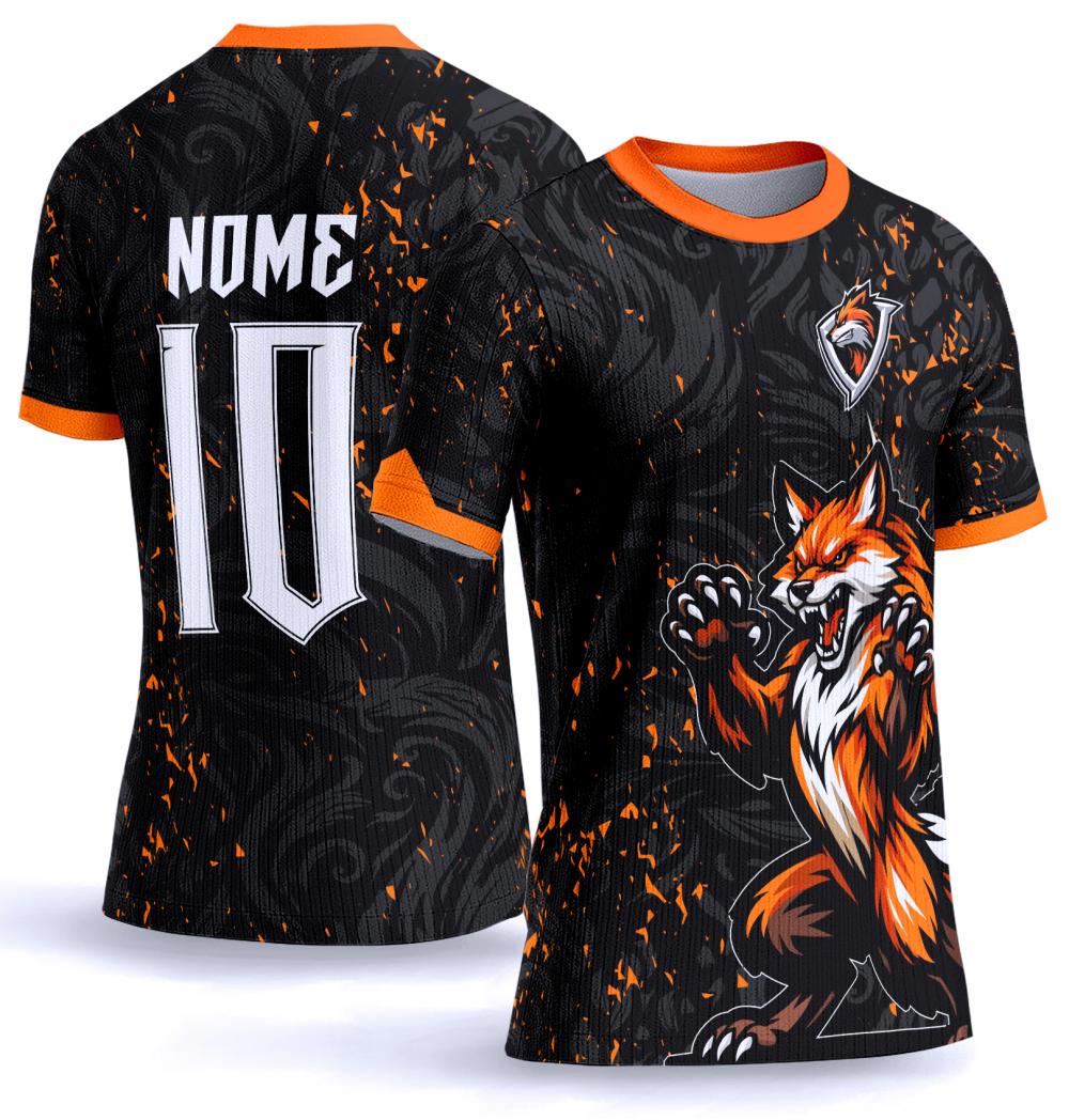 Arte vetor camisa Interclasse raposa 0036