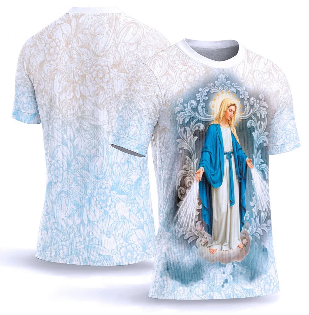 Arte vetor camisa Nossa senhora das graças 009
