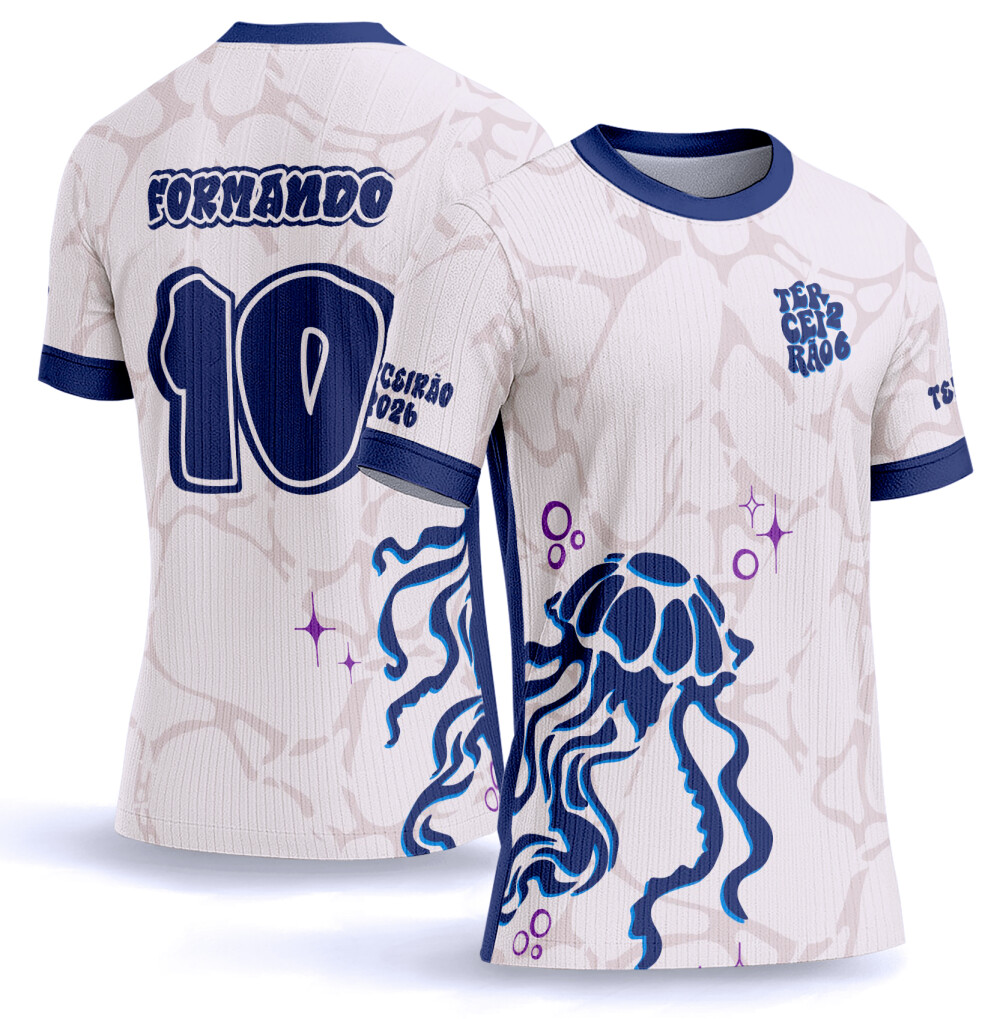 Arte vetor camisa Terceirão Agua Viva 0046