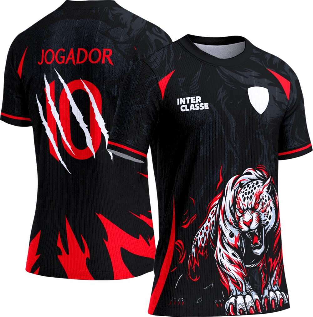 Arte Vetor Camisa Interclasse Onça 0147
