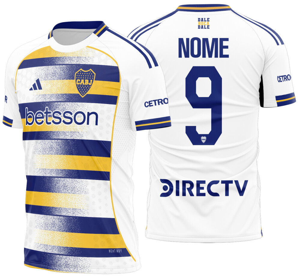 Arte Vetor Camisa Boca Juniors Third 2026