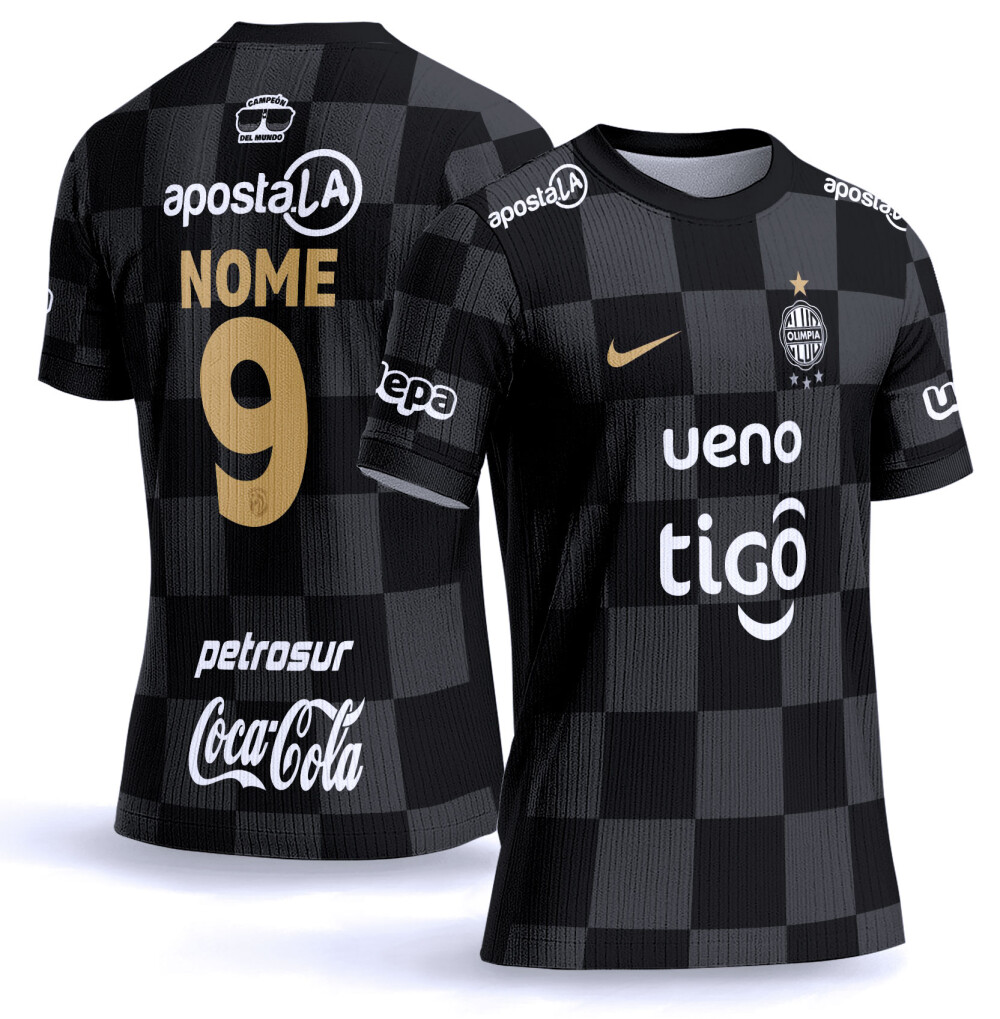 Arte vetor camisa Club Olimpia Visita 2026